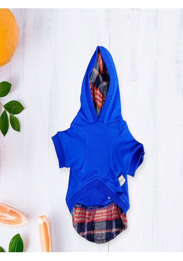 Miniş Pet Butik Gömlek Detaylı Kapüşonlu Mıckey Kedi Köpek Sweat