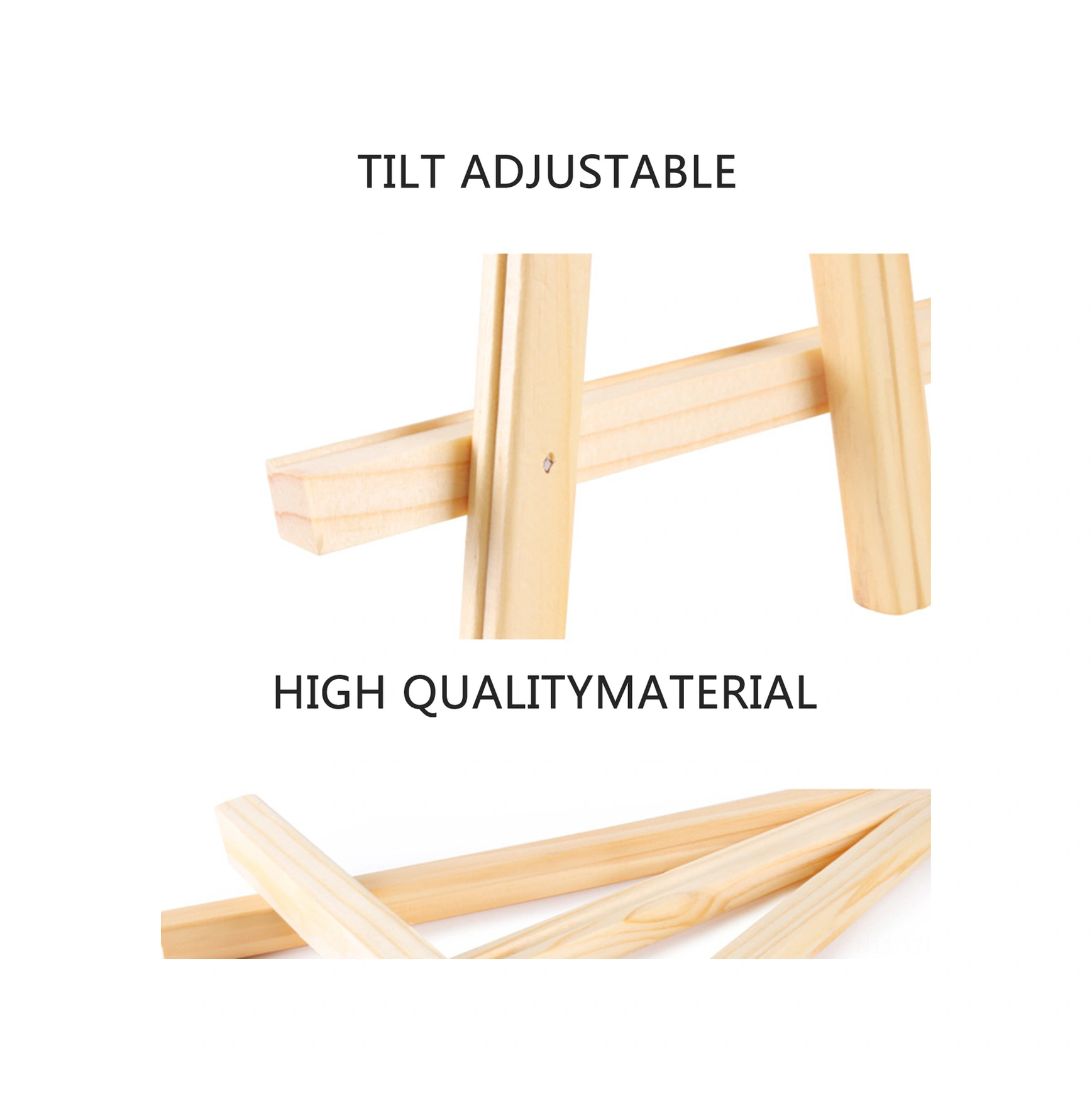 Yuntech01 Ahşap Masa Eseli - Ayarlanabilir Telefon Standı Ve Sanat Çalışmaları Göstergesi 18x24 Cm Diğer