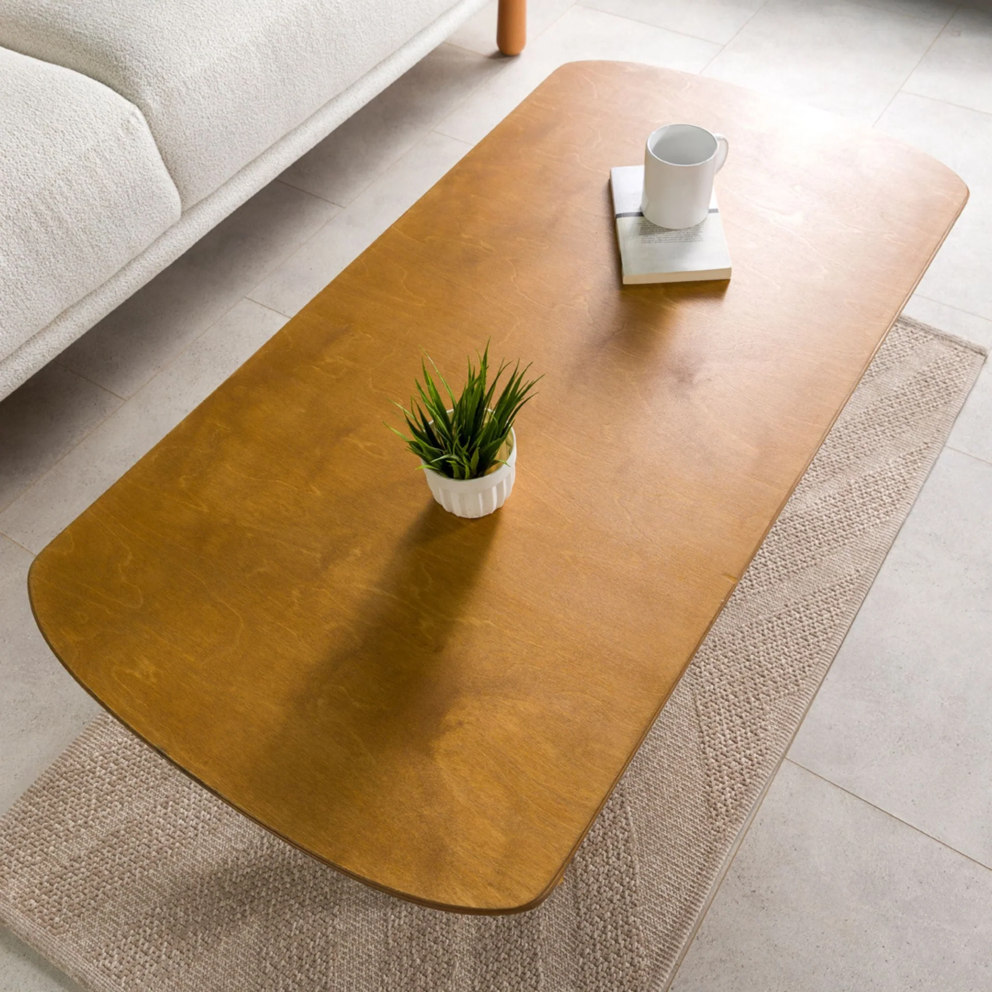 Furnirem Dikdörtgen Orta Sehpa 100 X 60 X 45 Cm Meşe