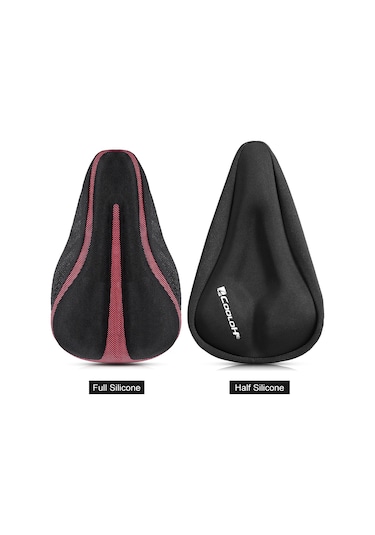 Ximistore9 Bisiklet Üstü Kılıfı Yarı Silikon Yarı Sponge, Yumuşak Oturma, Dışarıdaki Ve İç Mekan Bisikletleri İçin Siyah