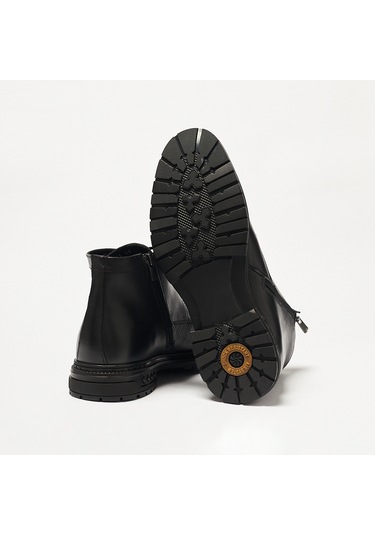 Bot Erkek Og-351 John May Siyah Deri Siyah