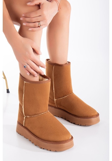 Celio Kalın Taban Ugg Leopar Taba