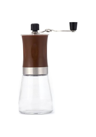 Taşınabilir Manuel Baharat/biber/fındık/kahve Çekirdeği Öğütücü Paslanmaz Çelik Cam Yıkanabilir Çapak Kahve Değirmeni