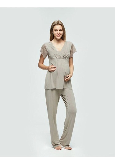 Catherine's Hamile Pijama Takımı 820 Vizon