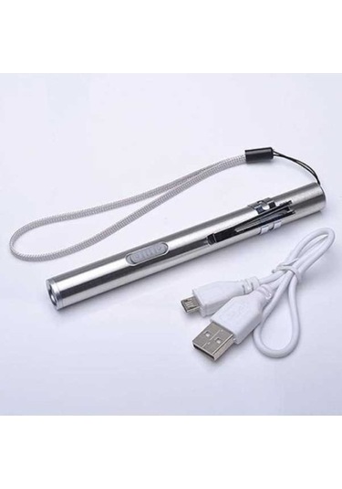 Ulzyvf Createtech Usb Siyah Şarj Lambası Kalem Fener 500lm Dd Siyah Siyah