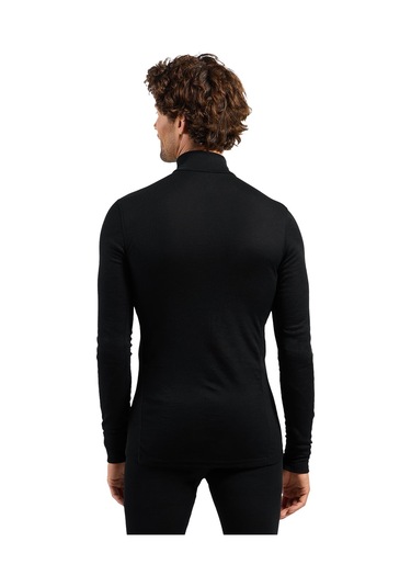 Odlo Odlo Active Warm Bl Top Turtle Neck L/s Half Zip Erkek Siyah İçlik Üst 6000 Siyah