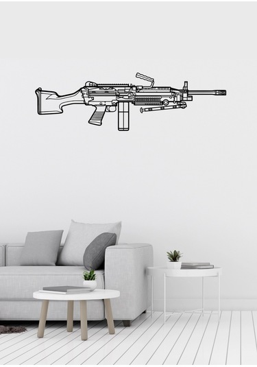 M-249 Makinalı Desenli Dekoratif Metal Duvar Süsü