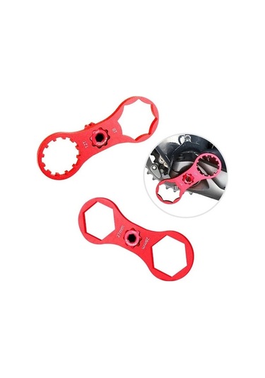 Xindoker Montaj Bisiklet Fork Servis Aracı - Suntour Xcm/xcr/xct/rst Amortisör Tamiri, Kırmızı, 8t-12t Anahtar Altın