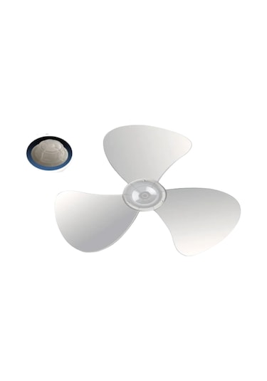 Hangfox 16 İnç 400mm Beyaz 3 Blades Elektrikli Fan Tamiri Parçası - Vantilatör Blades Aksesuarı