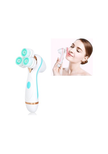 Sones Cnaier Ae-878 Usb Şarjlı Silikon Yüz Cilt Bakımı Elektrikli Yüz Temizleyici Mavi