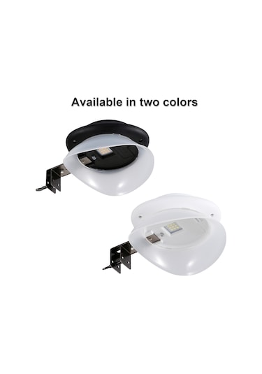 Geeroyoo "güneş Enerjili Bahçe Aydınlatma Lambası - 9 Led'li Su Geçirmez Çit Ve Duvar Aydınlatması" Siyah