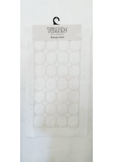 Pamuk Tufting 2'li Klozet Takım,banyo Seti,paspas Seti, Petek K