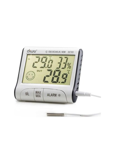 Dc103 İç Dış Max-min Prob Termometre Nem Ölçer