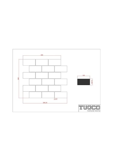Tuqco Doğaltaş 5 X 10 Golden Eskitme Mermer Mozaik