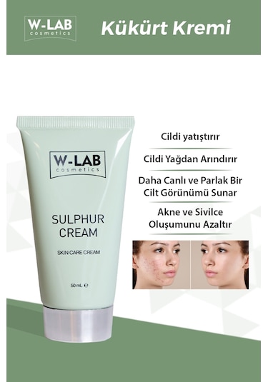 W-Lab Cosmetics Kükürt Kremi  50 ML
