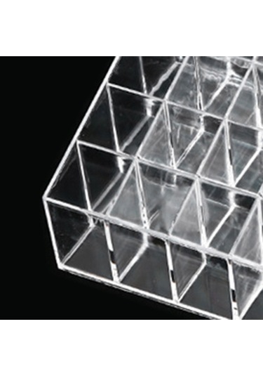 Suntek Akrilik Kozmetik Saklama Kutusu Şişeler Için Şeffaf 40-ızgara Şeffaf