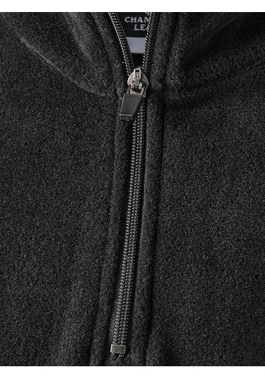 Galatasaray Ucl Erkek Yarım Zip Sweatshirt E252226 Siyah
