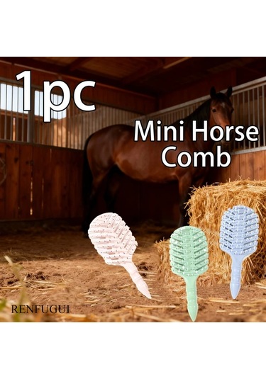 Elmpaly 1 Adet Açık Pembe Minyatür At Fırçası - Yumuşak Yuvarlak Kıllar Hassas Tüy Bakımı