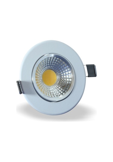 Maxled 5w Yuvarlak Cob Led Armatür Beyaz Kasa Günışığı
