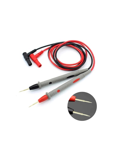 1 Çift İğne Uçlu Multimetre Probu 1000V 20A  Tüm Multimetreler
