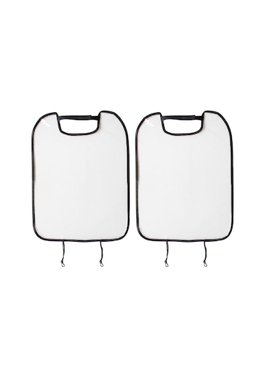 Hombey 2 Adet Çocuk Araba Koltuğu Arka Yıkama Koruyucu Örtüsü Siyah - Poliester+pvc Materyal