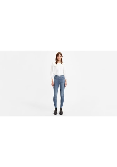 Mile High Super Skinny Kadın Jean Pantolon - Quebec Drawn Mavi