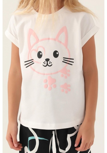 Roly Poly 3397 Cat Kız Çocuk Şort Takım 001