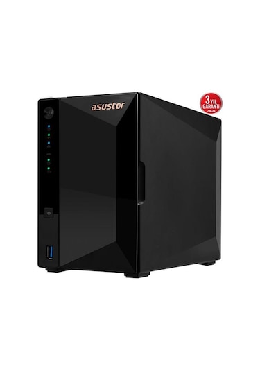 Asustor As3302t V2 Realtek Qc 2 Gb Ram- 2-diskli Nas Server Disksiz