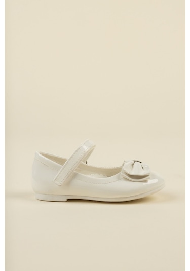 Gimer - Fiyonklu Beyaz Kız Çocuk Ayakkabı - Eyl1502G Beyaz
