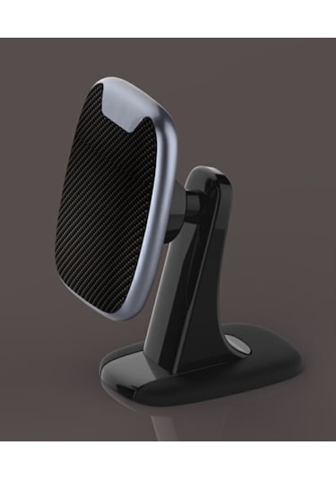 Adaman Premium Serisi F019 Araç Içi 360 Derece Dönen Manyetik Telefon Tutucu Siyah