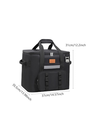 Suntek Serin Çanta Yetişkinler Sıcak Soğuk Gıda Termal Siyah Siyah