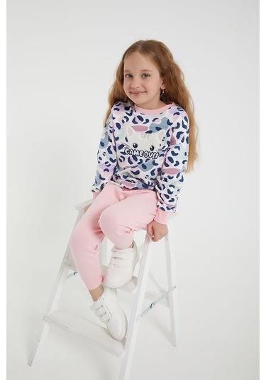 Rolypoly Gameover Krem Kız Çocuk Eşofman Takım 5274-30209 Krem