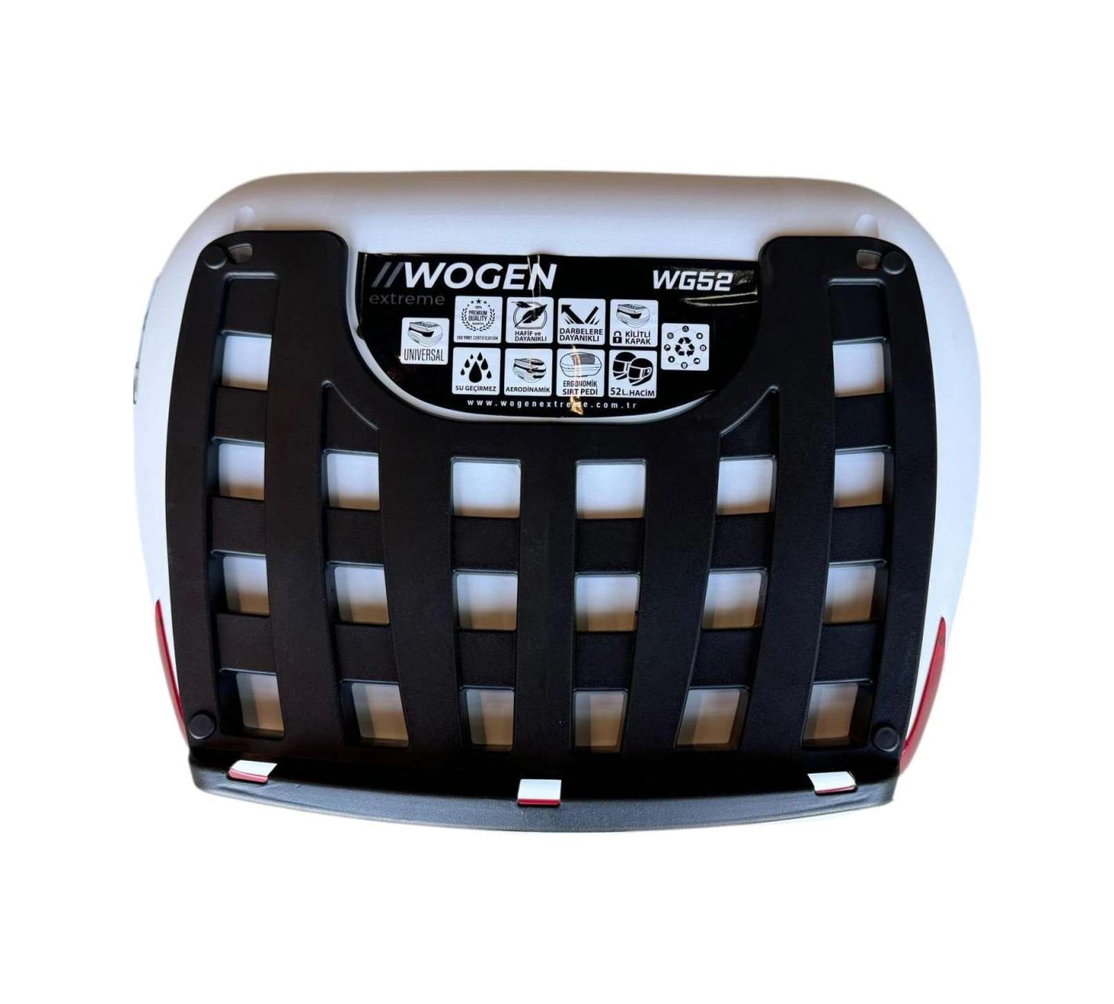 Wogen 50 Litre Arka Çanta Topcase Beyaz Basic