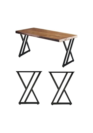 Metal Masa Ayağı 1,5mm Kalınlık 52x72cm Bingolu Metal Ayak Takımı