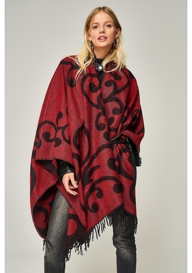Forum Fashion P001 Salma Desenli Jakarlı Panço