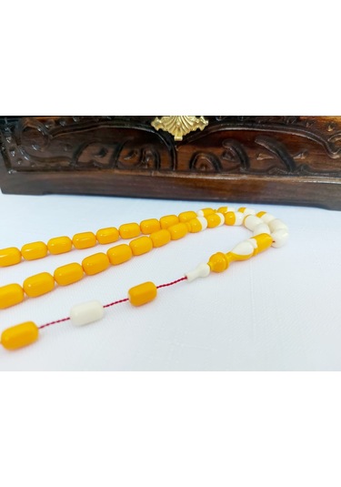 Soma Tesbih Ahmet Özdemir İmzalı Eski Bilardo Topu Katalin Malzeme Tesbih7x11