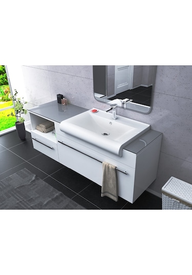 Cerastyle Turkuaz Side Tezgah Üstü Lavabo 65 CM