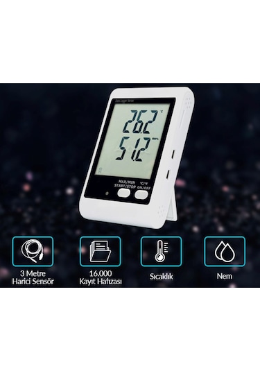 Loyka 20e Sıcaklık Ve Nem Kayıt Cihazı Datalogger