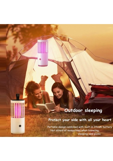 Daı Heart Electric Mosquito Killer Lamp Outdoor Household Photocatalyst Mosquito Killer,style: Usb Direct Plug, Size:usb Direct Plug