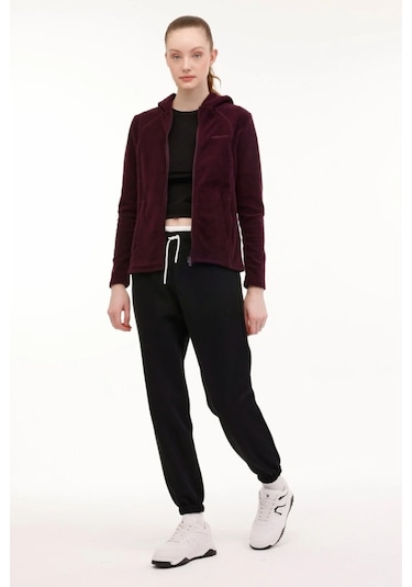 Lumberjack 7ct657 Wb Kadın Mor Kapüşonlu Polar Ceket 101782303 Mor