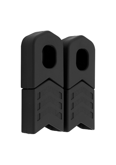 Geeroyoo Bisiklet Krank Koruyucu Kılıfı - Yiyecek Grubu Silikon, Evrensel Dağ Bisikleti Uyumlu, Çizik Ve Değişikliğe Dayanıklı, 4 Adet Kutuda Siyah Siyah