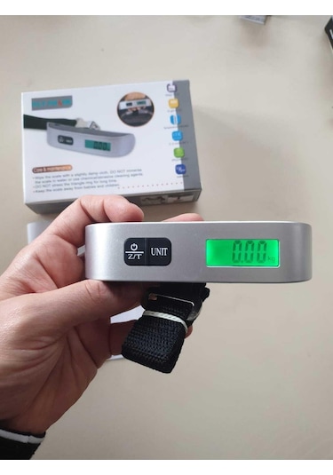 Demirtaş Dijital Işıklı Elektronik Askılı El Bagaj Tartısı Bavul Kantarı Seyahat Çantası 50kg