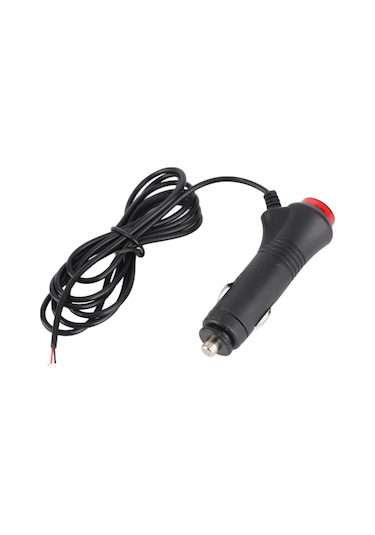Geeroyoo Araç Sigara Çakmak Plugı 1.5m Kablolu, Anahtar Tuşlu, Kırmızı Led Gösterge, 10a Sigorta İle Aşırı Yük Koruma, 12v/60w