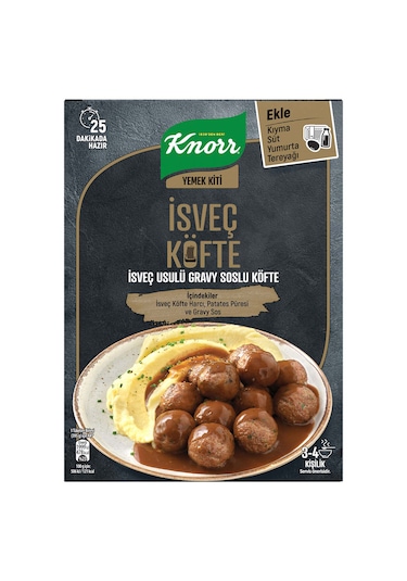 Knorr Yemek Kiti İsveç Usulü Gravy Soslu Köfte 150 G