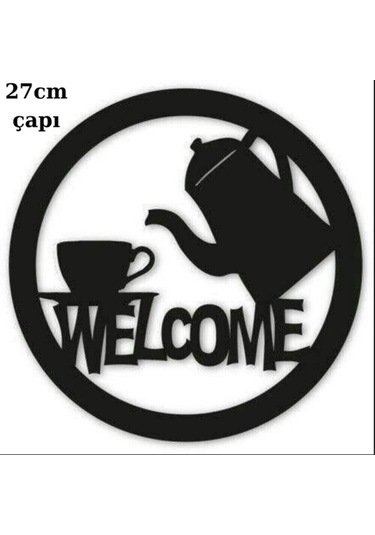 Welcome Temalı Lazer Kesim Duvar Dekoru İç Dekorasyon