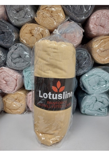 Lotusline Ranforce Fitted Battal Çift Kişilik Çarşaf Seti-sarı Sarı