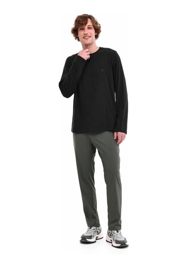 Lumberjack Mb Loen14ljk-130-33 5pr Erkek Siyah Uzun Kollu Tişört 102025429 SIYAH