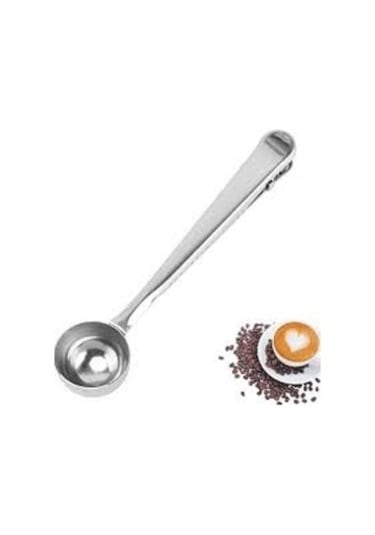 Kyr-5224 Klipsli Kahve Ölçüm Kaşığı Gümüş Metal