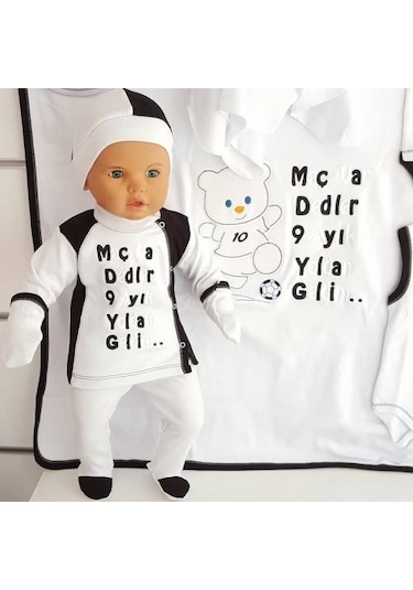 Funna Baby Taraftar 10 Parça Battaniyeli Bebek Seti Çok Renkli
