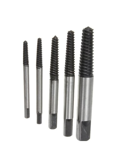 6 Parça Ters Kılavuz Pro Seti Çelik Kırık Civata Sökücü Vida Kald